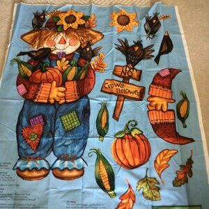 Daisy Kingdom Harvest Scarecrow Fabric Panel